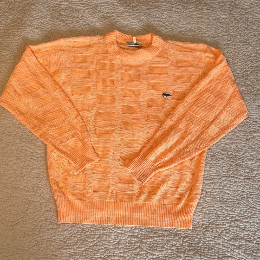 Lacoste Men's Vibrant Orange Crewneck Sweater